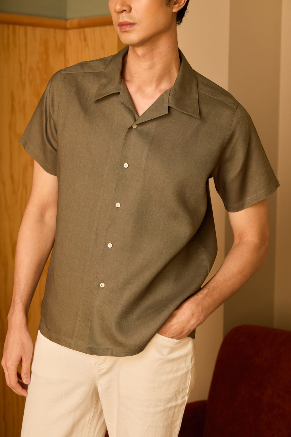 Cuban Shirt — Kombu Green