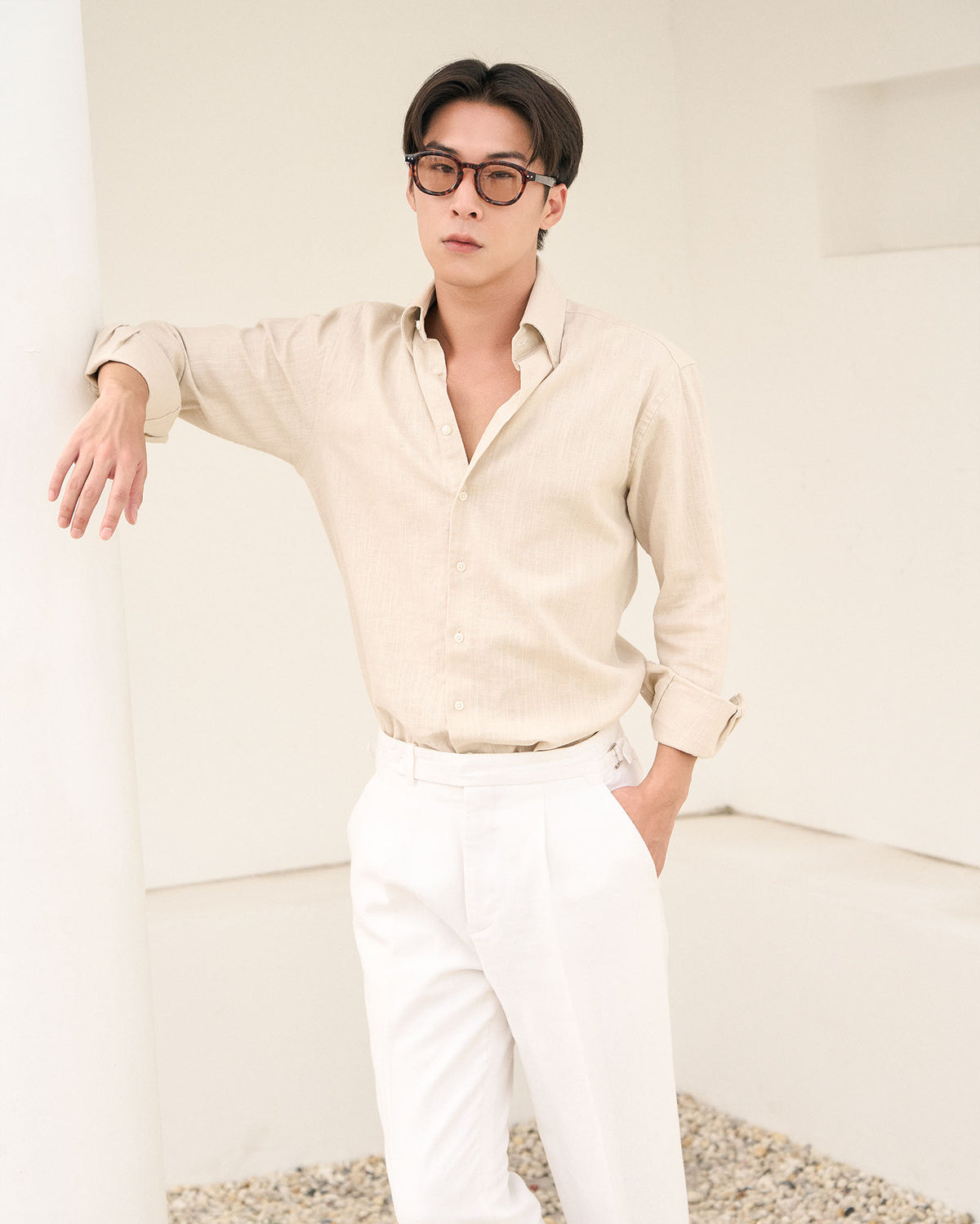 Linen Shirt — Dune