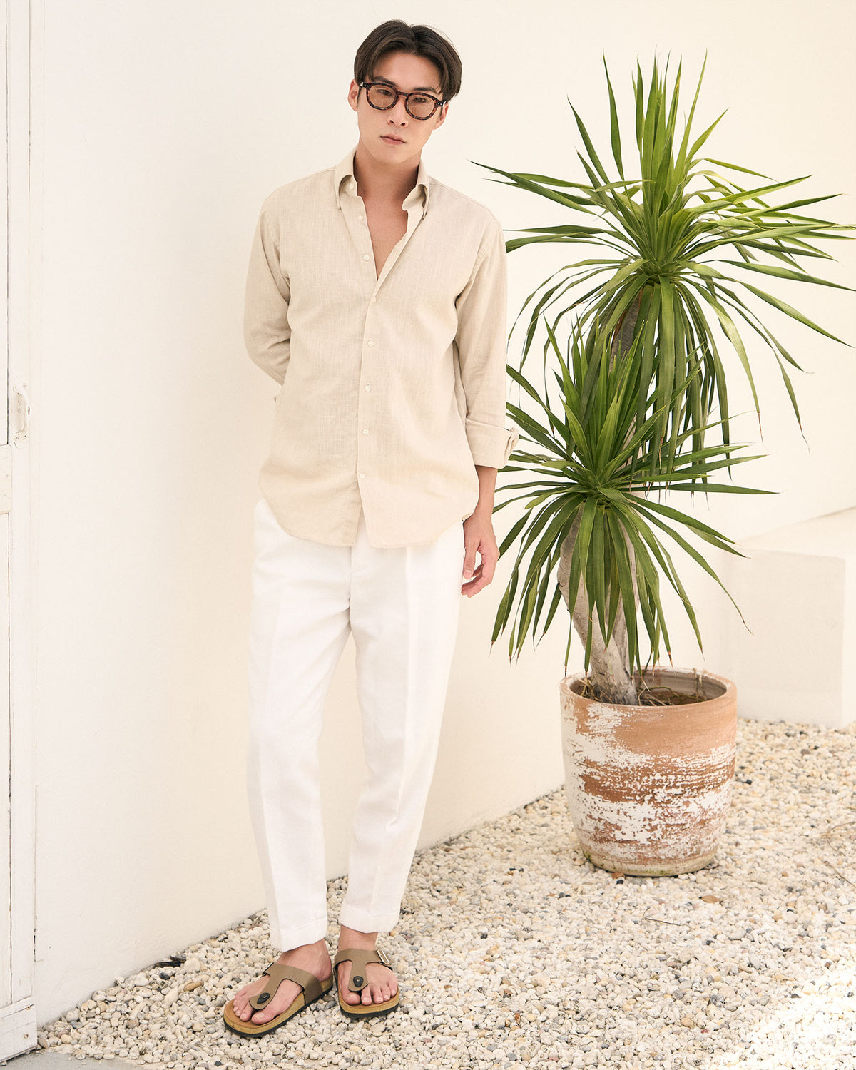 Linen Shirt — Dune