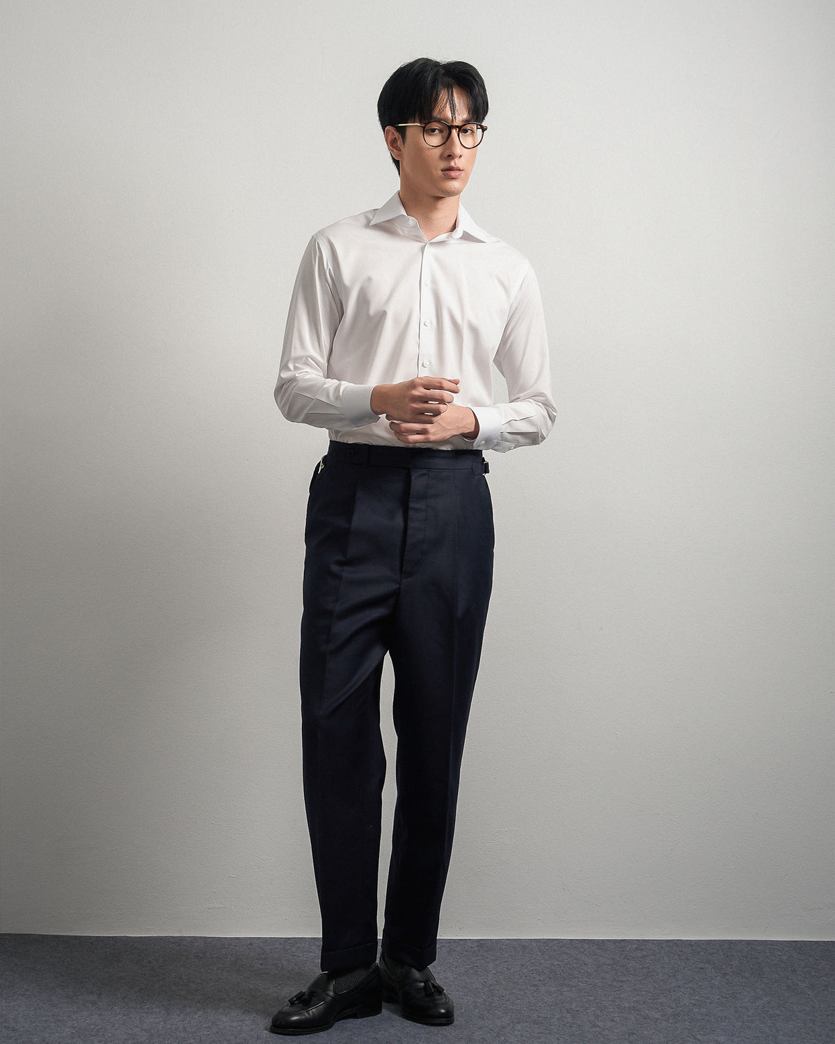 Collano™ Shirt — Spread Collar — Swan White