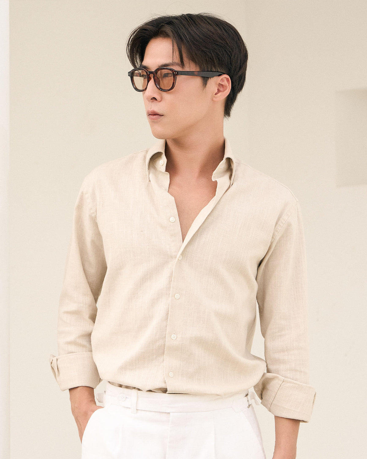 Linen Shirt — Dune
