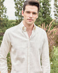 Linen Shirt — Cosmic White