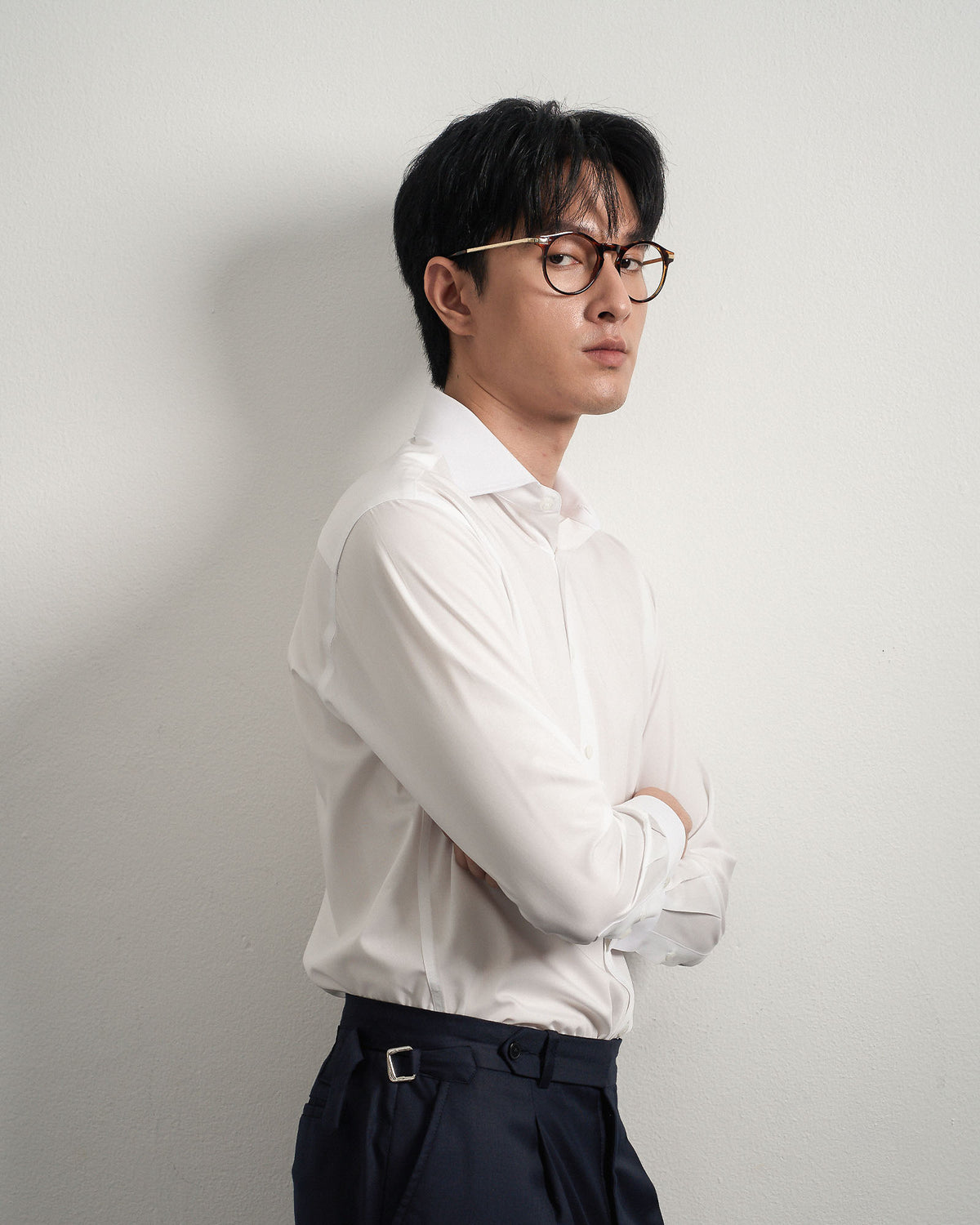 Collano™ Shirt — Spread Collar — Swan White