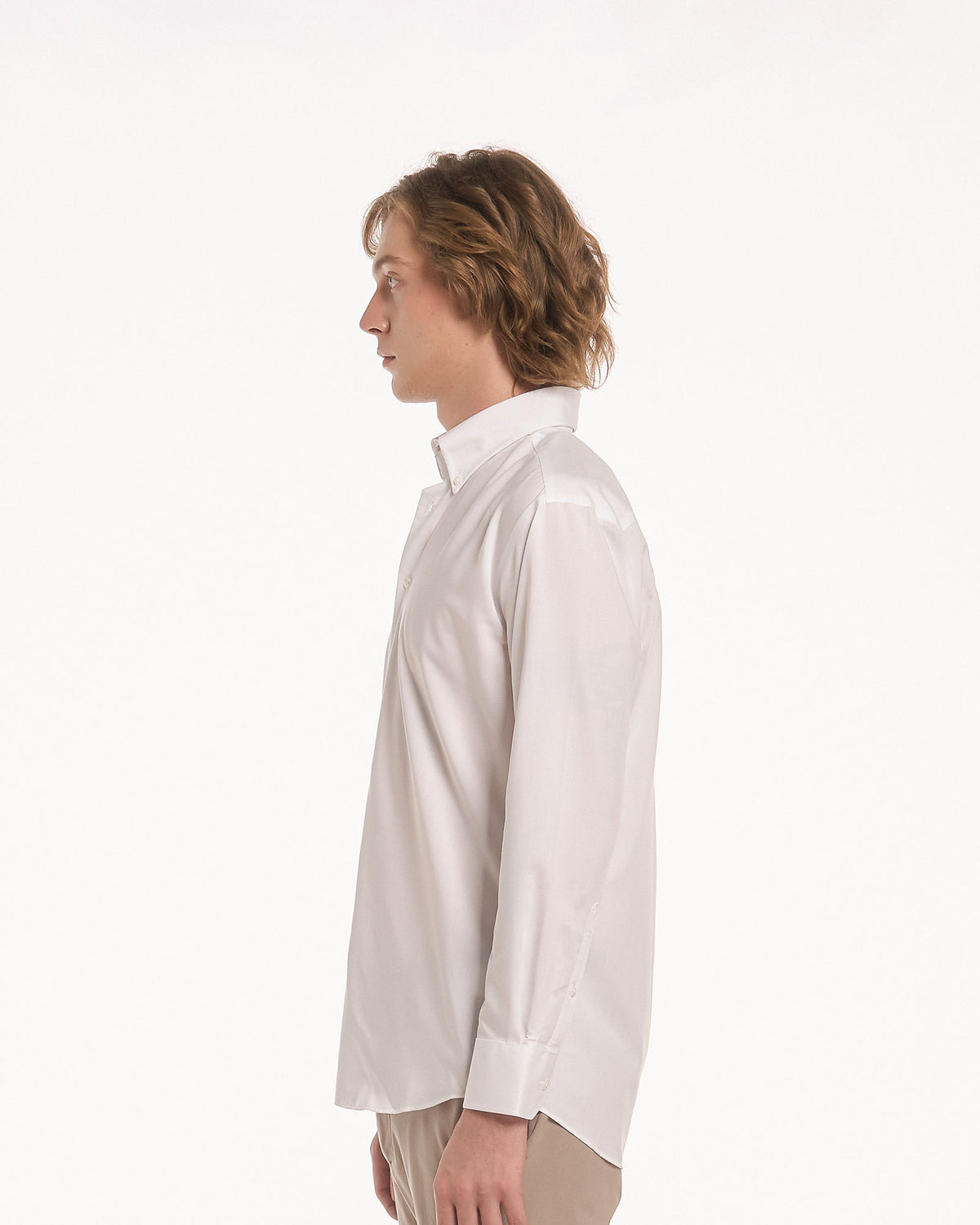 Collano™ Shirt — Button-Down Collar — Swan White
